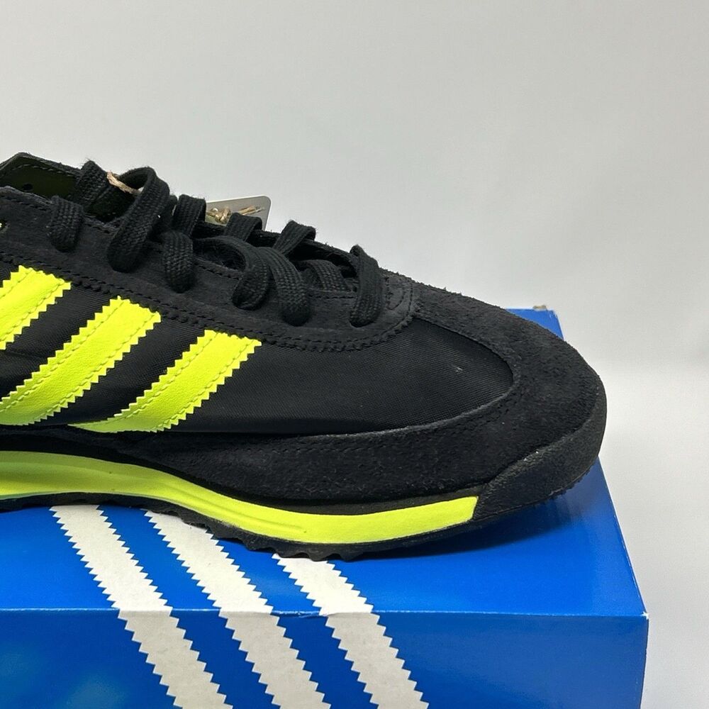 NEW adidas Originals SL 72 RS Men’s Black Yellow Sneaker IG4647 Size 9 - Picture 4 of 16